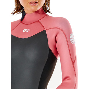 2022 Rip Curl Womens Omega 4/3mm Back Zip Wetsuit WSM9CW - Dusty Rose